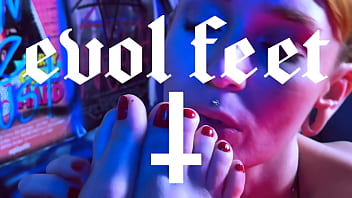 Preview 1 of First Time Yung Girl Force - Hottie Babes Playing Footsies   Messy Foot Play