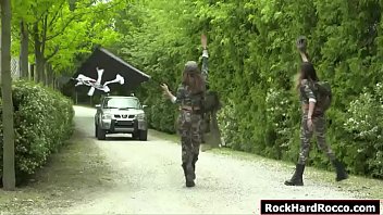 Preview 1 of Pierre Roshan Lesbian - Two army teens suck n rammed by one cock