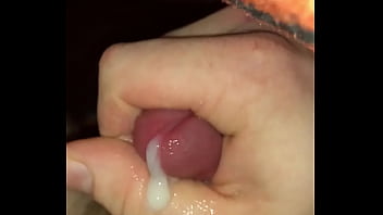 Preview 2 of Femme Strapon - I master bate and cum all over myself in slow motion