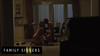 Preview 3 of Romantic Sextube - FAMILY SINNERS - Playful MILF Uses Her Big Round Tits To Fuck Her Son-In-Law&#039_s Dick And Shoot His Hot Load