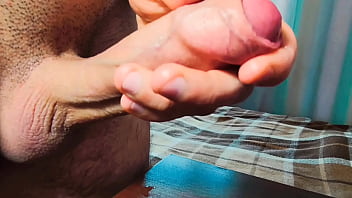Preview 4 of Movies Neud - Intense jerking of a big dick and lots of lube