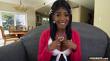 Preview 1 of Bear Strippers Cumshots - Bubble butt 20yo ebony takes BBC deep in her pussy - Daizy Cooper