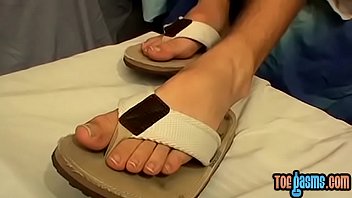 Preview 1 of Homemade Cuckold Sph - Young thug Aaron Slater showing off feet and masturbation