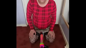 Preview 1 of Cum Puck - crossdresser would really love a real cock to fuck his ass