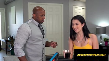 Preview 1 of Licked While - Hot Salewoman Fucked By MONSTER Cocked Client - Alex Coal - Dogfart