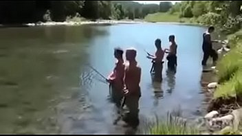 Preview 1 of Dad Punshid Daughter - Real straight guy gets fucked by 4 men