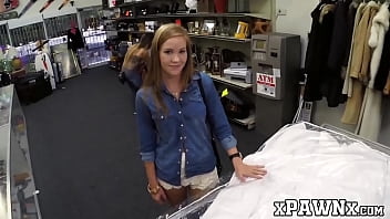 Preview 1 of Sleping Mom Xx - Big booty babe sells her slit to a deviant pawnbroker