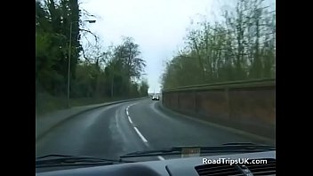 Preview 2 of Joys Sex - Daring flashing on the roadtrip before an orgy