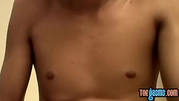 Preview 3 of America Dating Tits Wet - Gay fetishist Tyler Dyrdek stroking twink cock and toes solo