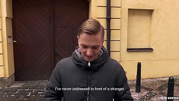 Preview 2 of Hidden Cam Happy Tugging - CZECH HUNTER 404