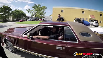 Preview 2 of Fogi With Porn - Black thug is caught and taken for a hard banging by gay officers