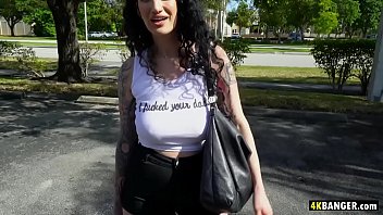 Preview 2 of Anal Teen Angel Sindey - Punk chick assfucked in the Bangbus - Arabelle Raphael