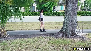 Preview 1 of Anal Teen Angel Sindey - Punk chick assfucked in the Bangbus - Arabelle Raphael