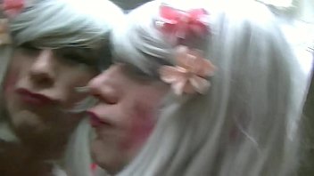 Preview 3 of Sudi Areb Sexxxxxxx - Crossdresser Kissing Mirror