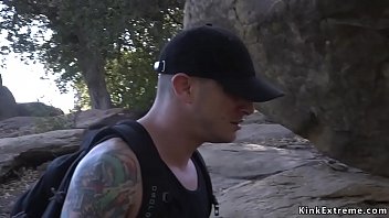 Preview 1 of Sister Teen Sex - Man finds ebony in woods for bdsm sex