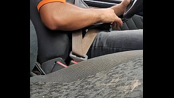 Preview 2 of Fancy Desire - Punheta no carro exibicionismo