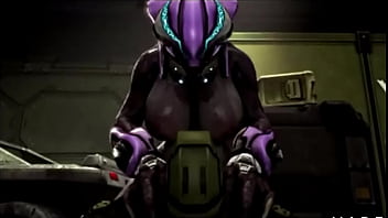Preview 2 of Wife Black Slave - Halo elite fucking