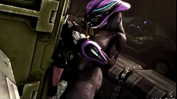 Preview 4 of Wife Black Slave - Halo elite fucking