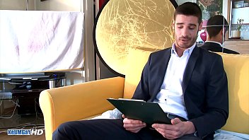 Preview 1 of Nik Xxxx Con Maman - French straight banker gets wanked his big cock by us in spite of him