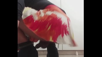 Preview 4 of Raylay An - Flapping my dick in mini skirt with buttplug