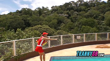 Preview 1 of Ftv Bailee - Tranny safeguards babes gangbang hetero at the pool with cool slide