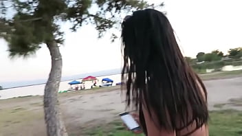 Preview 1 of Italian Alex Magni - Peeing in my bikini at the beach 1