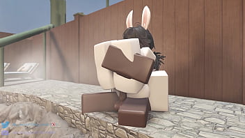 Preview 3 of Blacredcom - Bunny bounces like a champ