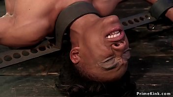 Preview 4 of Sleeping Teenporn - Ebony slave cunt banged with black toy