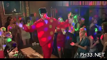 Preview 2 of Fake Taksi Sex - Gangbang wild patty at night club