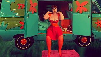 Preview 4 of Vagas Emission - Granny Velma Dinkley: Spectacular Cocksucking Cum In Mouth Slutty Sleuth