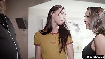 Preview 2 of Cummings Out - Naive teen tricked into threesome sex by a perv couple
