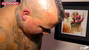 Preview 4 of Girls To Girlssex Video - LETSDOEIT - Tattooed German Couple Fucks Hard On Their First SEXtape
