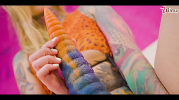 Preview 2 of Zxe Cft - Big toys deep inside of Alternative girls pussy