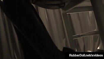 Preview 1 of Using Dykespage3 - FemDom Latex Queen RubberDoll Fucks Blonde !