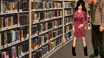 Preview 1 of Xxx Animal Com Video - Rika The Cute Doll Gets Fucked By Sexy Male Librarian