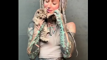 Preview 3 of Entonces Cum - What do you think? Do the kittens fit my bodysuit perfectly? ?How do you feel about mixing fashion with fun?#Fashi...