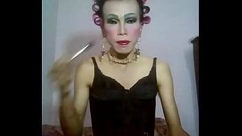 Preview 2 of Pinay Feu Student Scandal - Makeup black dress