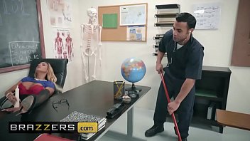 Preview 2 of Mom Working Pisces Son - Big Tits at School - (Tegan James,  Derrick Ferrari) - Washing Her Mouth Out With Cum - Brazzers