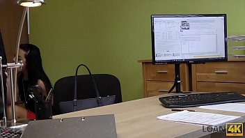 Preview 3 of Kankhed Porn - LOAN4K. Long-haired brunette Inga comes to a small loan company