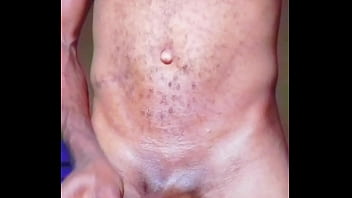 Preview 4 of Komob Xxx - Lonely African man touches his cock and ass after dancing naked.