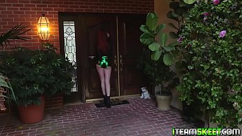 Preview 1 of Teen Sex Free Selfie Ten - Redhead teen sucks Logan Pierces cock with sexy party pasties!