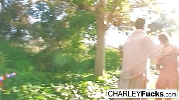 Preview 2 of Mouri Mills - Charley gets her fuck on out by her pool