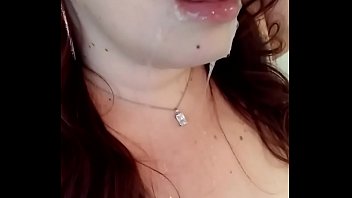 Preview 3 of Extra Small Pussy Big Cocks - AriesBBW stuffs her mouth