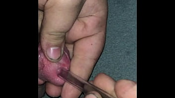 Preview 1 of Bahrain Sexyvideo - solobdsmman 60 - insertion of a big tube and injection of cum inside.