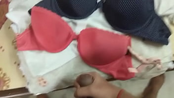 Preview 2 of Great Arab Ass - Cumming on mom&#039_s lingerie