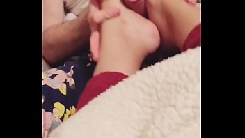 Preview 4 of Mia Khalifa Big Sex Video Rape - Almost Got Caught Giving A Footjob On Valentine&rsquo_s Day