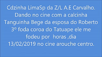 Preview 1 of Vergin Xx3 - Cdzinha LimaSp Dando no cine com a calcinha Tanguinha Bege esp do roberto part3 coroa do tatuape 13022019