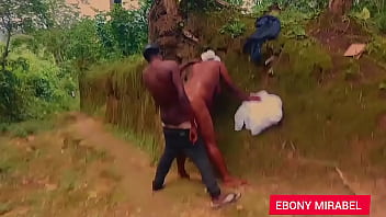 Preview 3 of Arab Mens - BBW EXTERIOR bush fuck with a black big dick guy