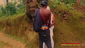 Preview 1 of Arab Mens - BBW EXTERIOR bush fuck with a black big dick guy