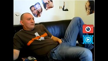 Preview 2 of Buyers Mom - man in jeans masturbate dick at home